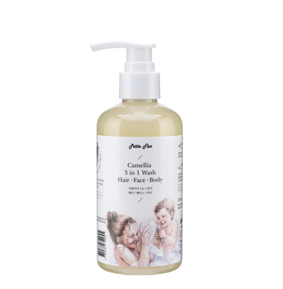 패티플랜 카멜리아 3 in 1 워시 헤어/페이스/바디 (COSMOS Organic Certified)