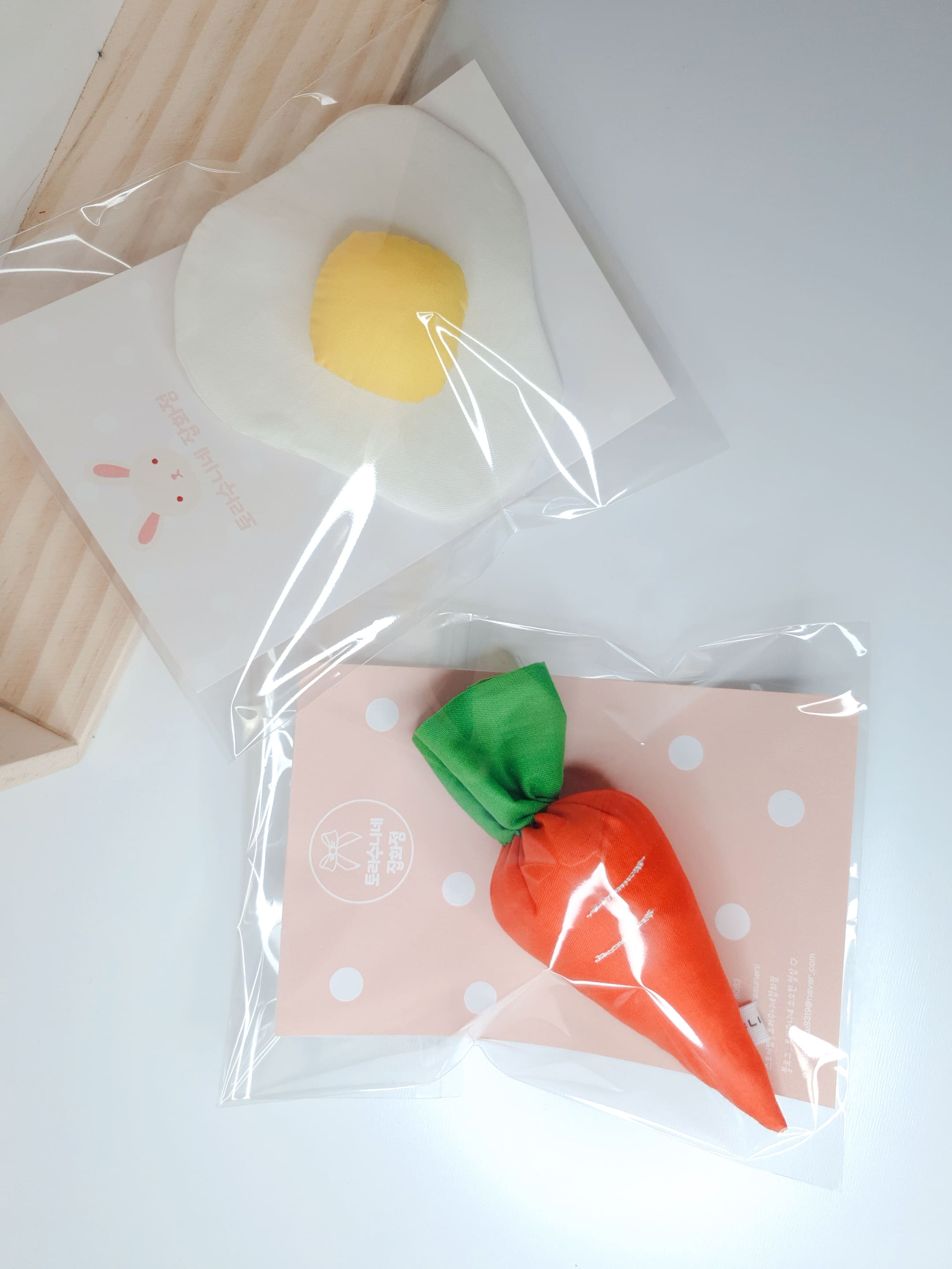 핸드메이드 유아 당근핀, 계란핀