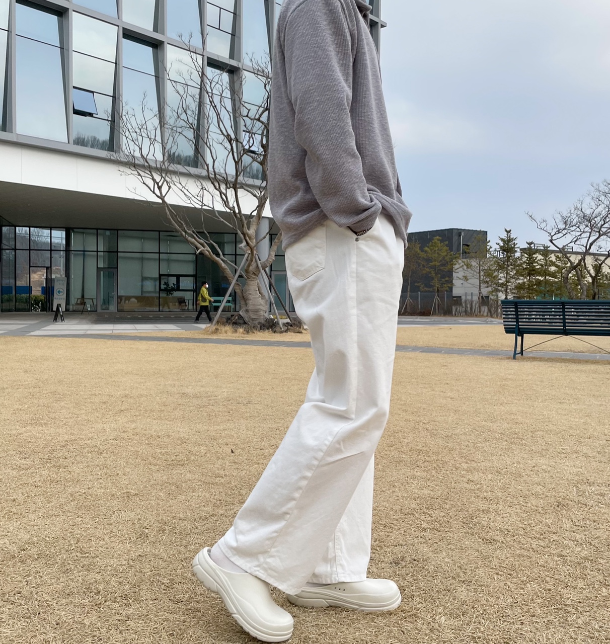 남녀공용 미니멀 뮬 슬리퍼