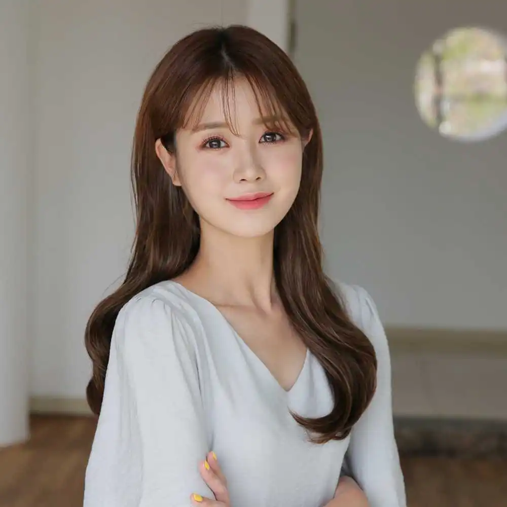 7피스 헤어피스 루즈웨이브 붙임머리 가발
