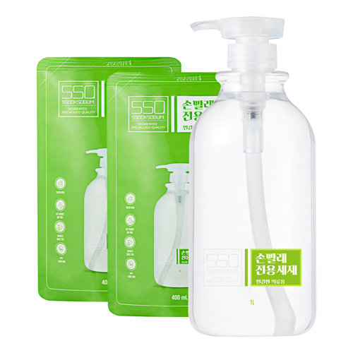 손빨래 전용세제 민감한 의류용 1L + 400mL 2개