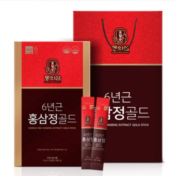 동의삼 6년근 홍삼정 골드 스틱 10g X 100포
