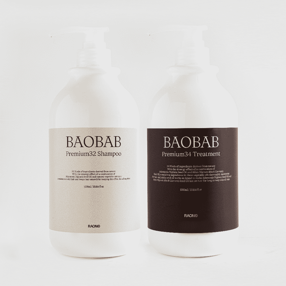 라온바오밥 프리미엄32 샴푸, 라온바오밥 프리미엄34 트리트먼트, 500ml,1000ml