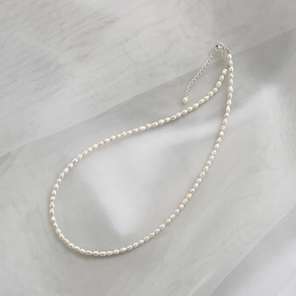 3-4mm pearl necklace