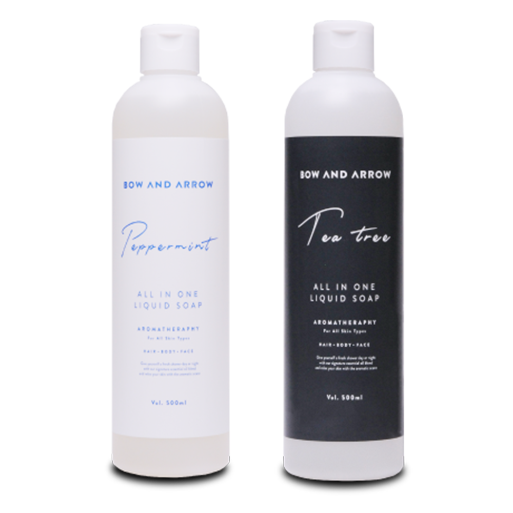 보우앤애로우 올인원 리퀴드 솝 500ml - 페퍼민트 / 티트리